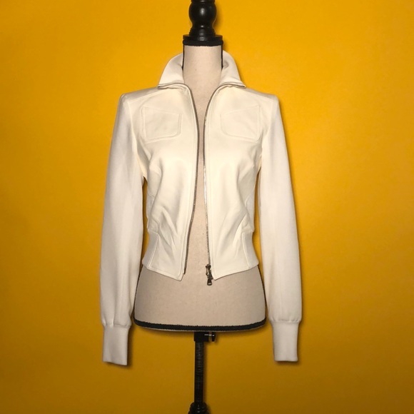 VERDAD Leather and Cotton Combined Jacket - Picture 2 of 13